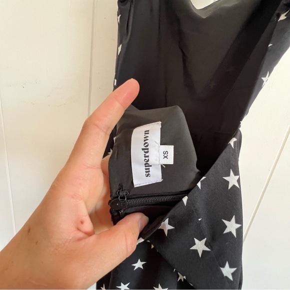 Superdown Black and Stars Mini Dress XS - Picture 3 of 4